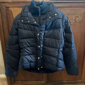 Navy Blue puffy winter jacket